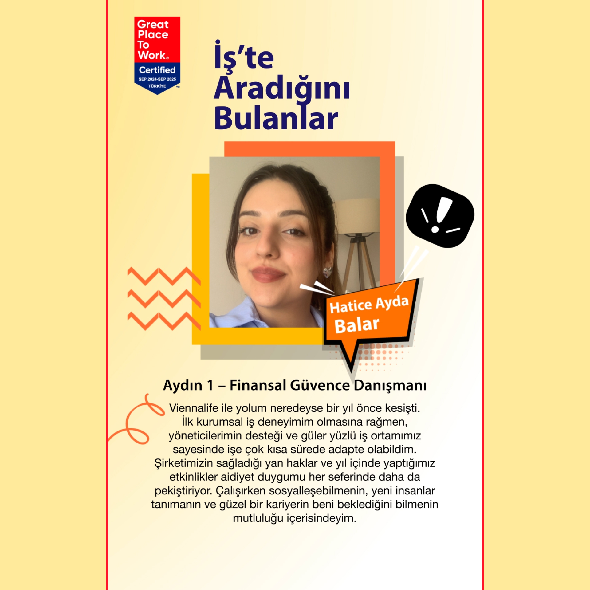 İş'te Aradığını Bulanlar- Hatice Ayda Balar